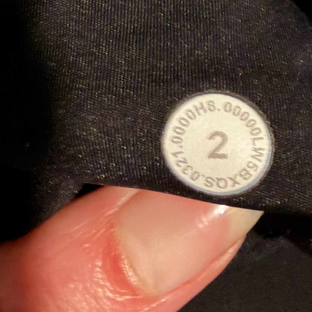 Lululemon Leggings Fast & Free 7/8 Tight II 25" Black 2 - Picture 6 of 6